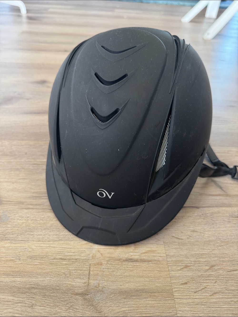 OV Matte Black Equestrian Riding Helmet